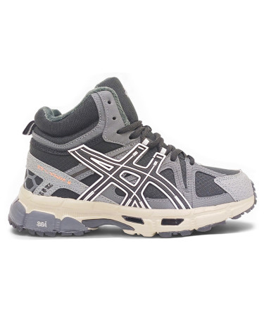 Asics Gel Kahana 8 High Winter Grey Black Beige з ХУТРОМ