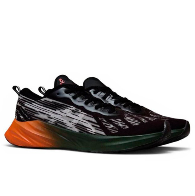 Asics Novablast 3 Black Dark Green Orange