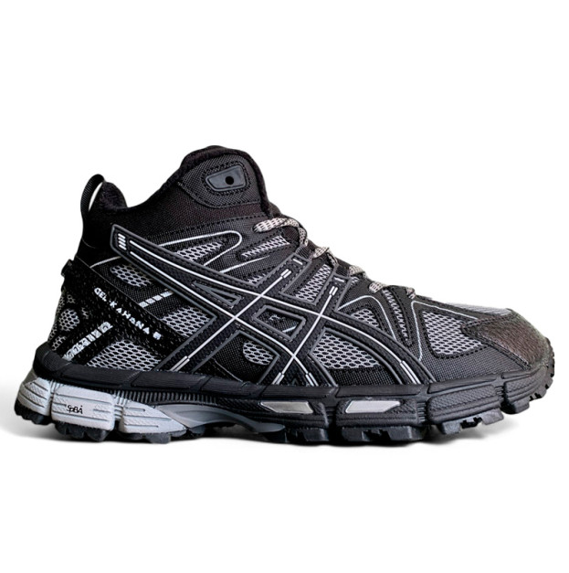 Asics Gel Kahana 8 High Black Gray White With FUR