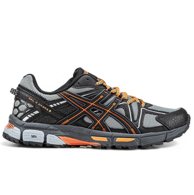 Asics Gel-Kahana 8 Black Gray Orange